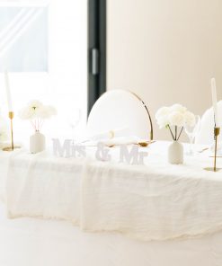 Table rectangulaire d'honneur