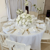 Nappe ronde blanche